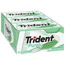 Trident Purely Spearmint Sugar Free Gum, 12 Packs of 14 Pieces (168 Total Pieces)