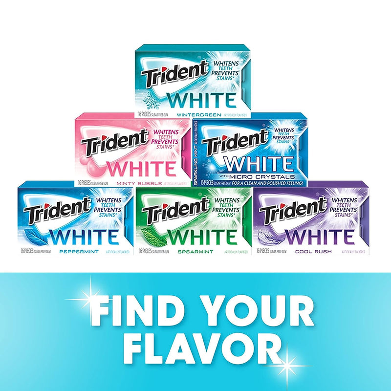 Trident White Spearmint Sugar Free Gum