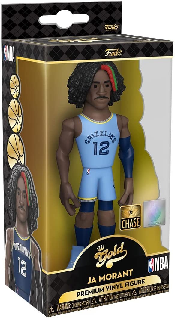 Funko Pop! Gold NBA: Grizzlies - Ja Morant (Home Uniform) 5" with Chase (Styles May Vary)