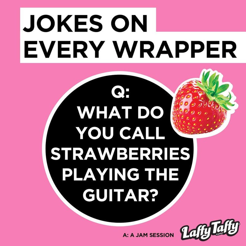 Laffy Taffy Candy Jar, Strawberry, 145 Count