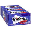 Trident Wild Blueberry Twist Sugar Free Gum, 12 Packs of 14 Pieces (168 Total Pieces)