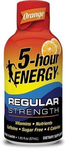 5-hour ENERGY Shot, Regular Strength Orange, 1.93 Ounce, 24 Count