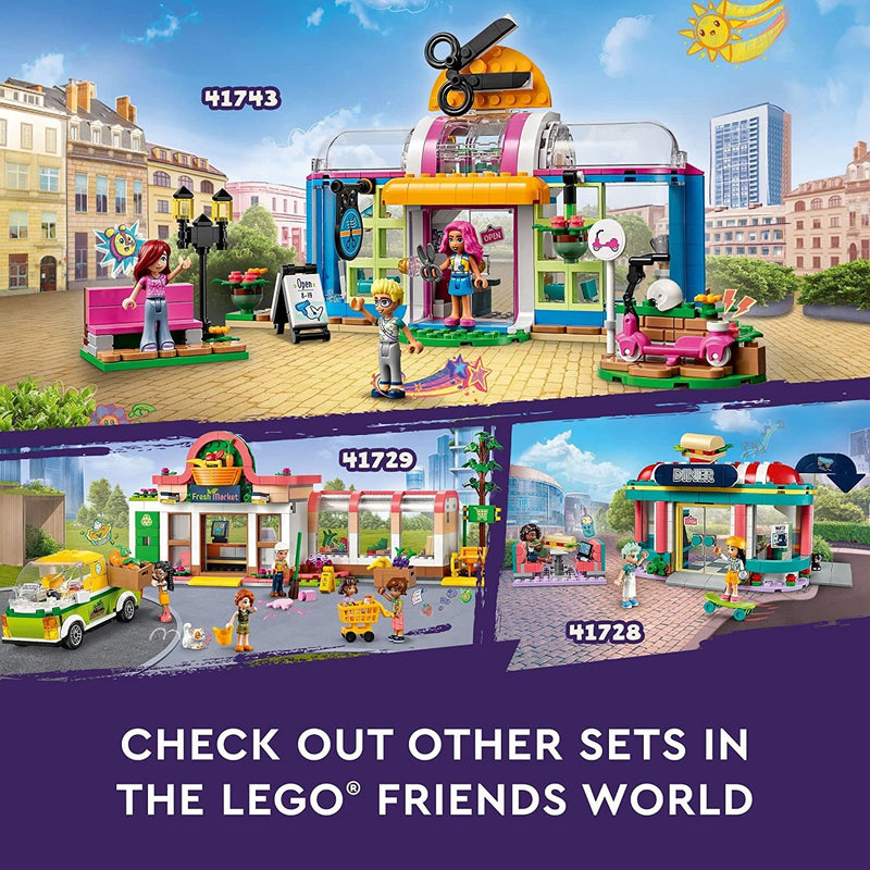 LEGO Set de Juguetes de construccion Friends 41743 Peluqueria 401 Piezas