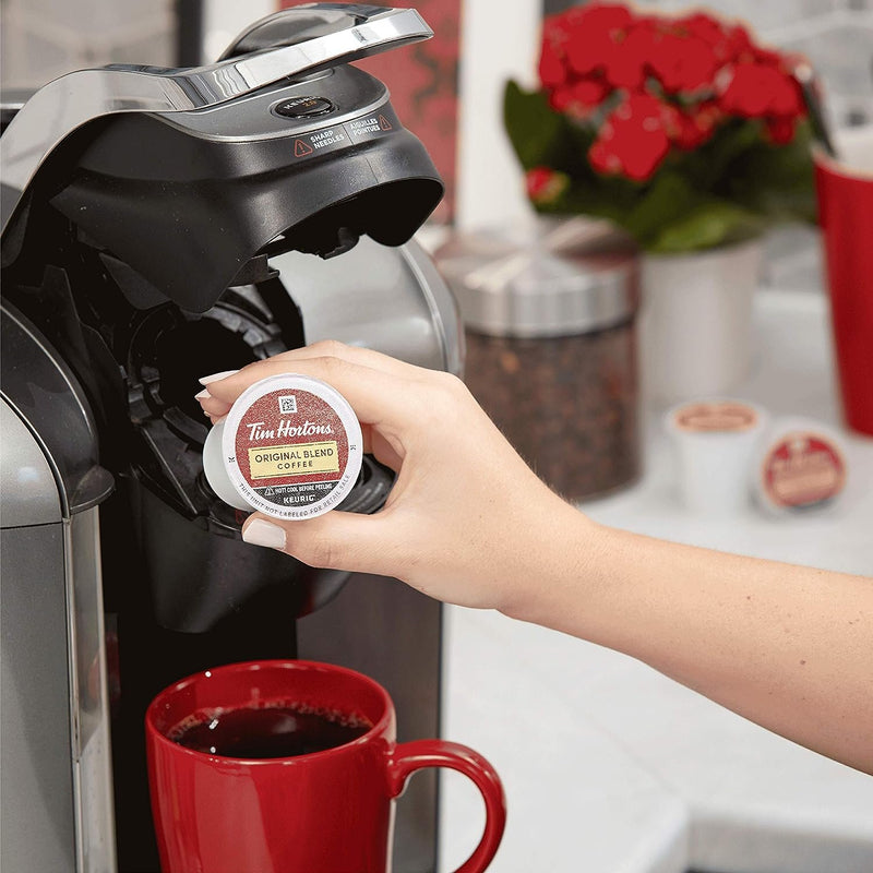 Tim Hortons Original Blend, Medium Roast Coffee, Single-Serve K-Cup Pods Compatible with Keurig Brewers, 100ct K-Cups