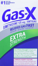 Gas-x Extra Strength , 120 Softgels, Gas, Bloating, Relief Simethicone 125mg