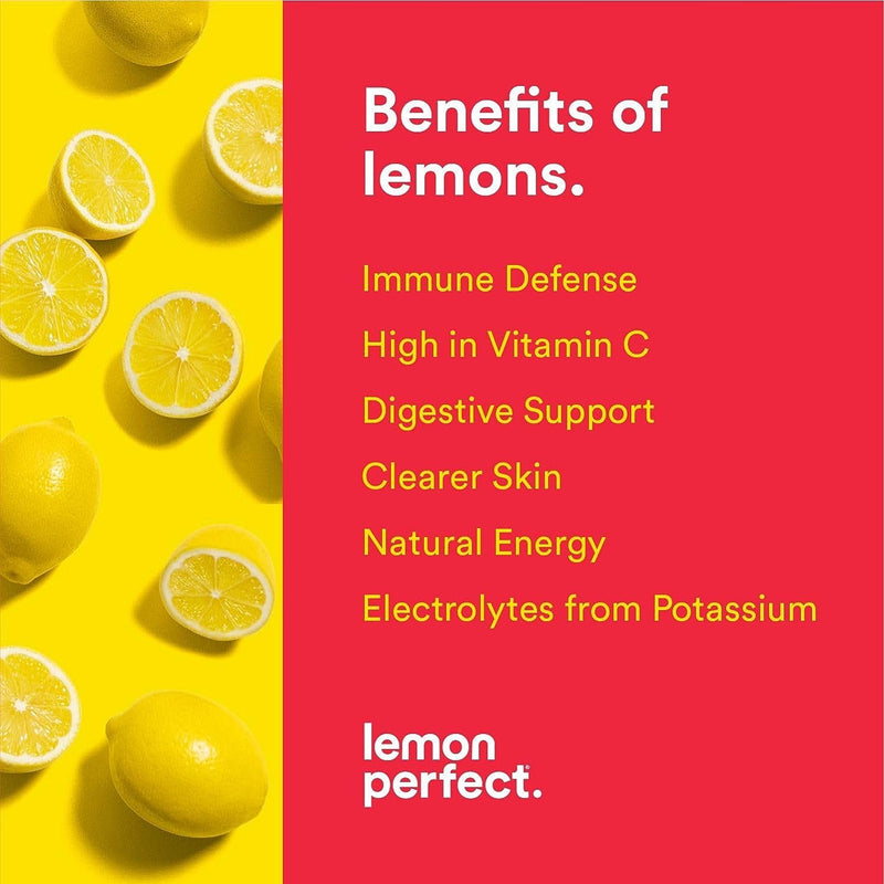 Lemon Perfect, Hydrating Organic Lemon Water, Zero Sugar, Flavored Water, Squeezed from Real Fruit, Keto Friendly, Plastic Neutral, No Artificial Ingredients, Strawberry Passion Fruit (12-Pack)