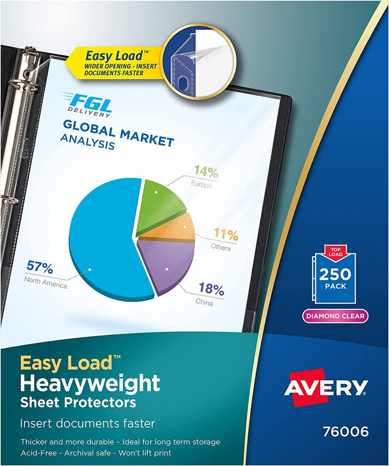 Avery Heavyweight Non-Glare Sheet Protectors
