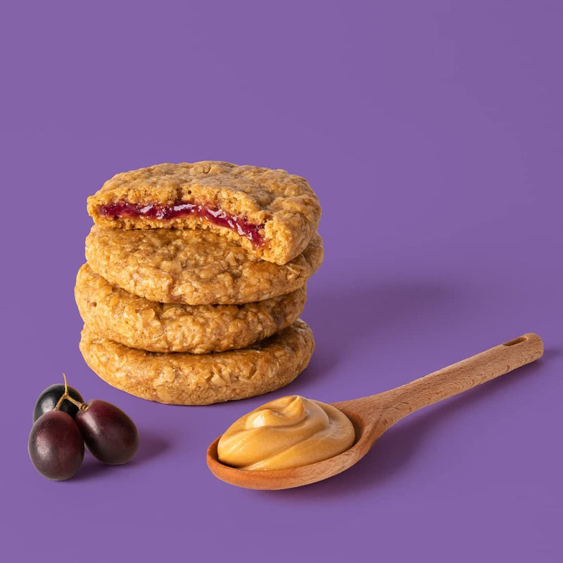 Bobo's Peanut Butter and Jelly Oat Snack Variety Pack, 10 Grape Flavored, 10 Strawberry Flavored, Healthy Everyday Snack