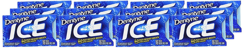Dentyne Ice Gum Club Pack, Peppermint, 16 Pieces, 12 Count , 192 Pieces Total