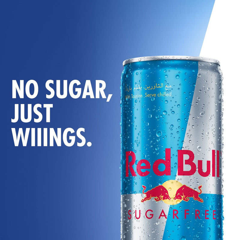 Red Bull Energy Drink, Sugar Free, 8.4 Fl Oz (Pack of 24)