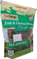 Top Chews Pork & Chicken Sausage Dog Treats 100% Natural 36 OZ