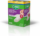 CURAD Comfort Wear Latex, Vinyl Exam Gloves
