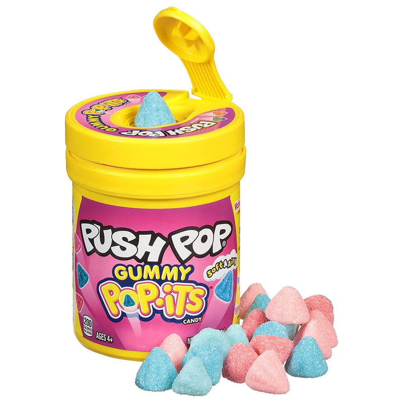 Push Pop Pop-Its Gummy Candy - 8 Count Gummy Candy With Fun, Portable Containers - Fruity Delicious Flavors - Party Favors & Party Candy for Kids - Bulk Assortment of Sweet Gummy Candy