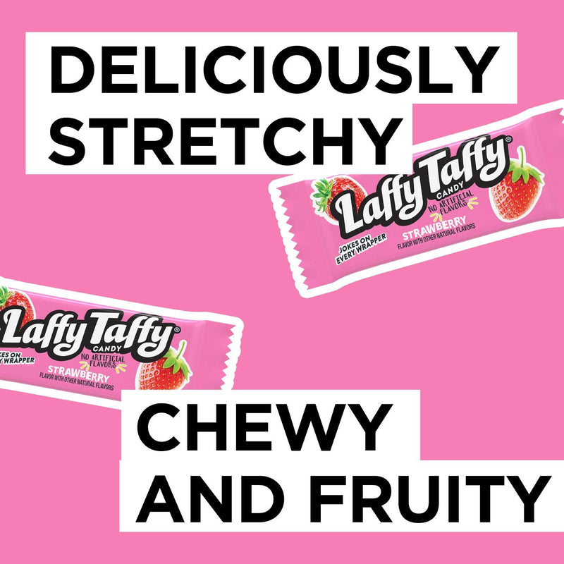 Laffy Taffy Candy Jar, Strawberry, 145 Count