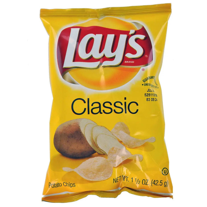 Lays, Classic Potato Chips, 1.5 Oz. (64 Count)