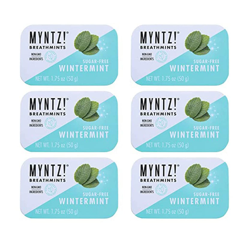 Myntz Blast Breathmints, Sugar Free 1.75-Ounce Containers (Wintermynt, 12 Pack)