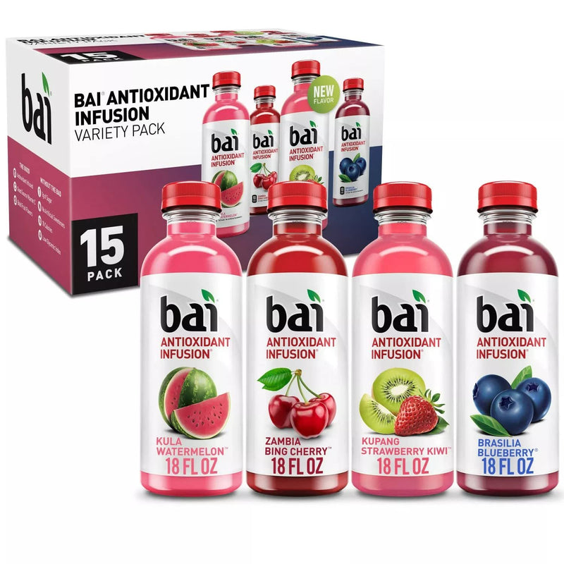 Bai Antioxidant Infusion, Variety Pack, 18 fl oz, 15-count