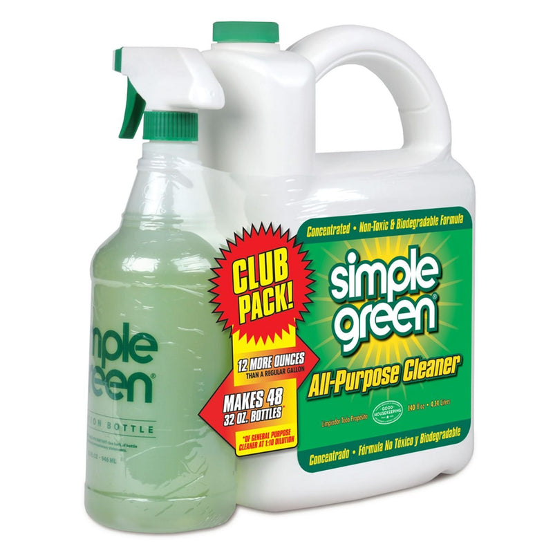 Simple Green Simple Green All Purpose Cleaner 140 Ounce Concentrate + 32 Ounce Ready to Use Net Wt 172 Ounce, 172 Ounce