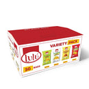 Lulu Plantain Chips Variety Box - 30 assorted bags - 12 Lemon, 10 salted, 4 chili, 4 sweet - VEGAN - 2.5 Ounce - Always Crunchy
