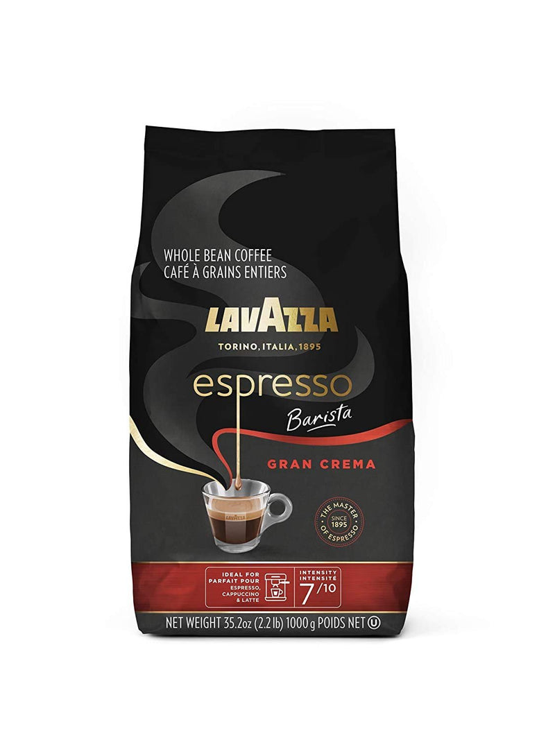 Lavazza Espresso Barista Gran Crema Whole Bean Coffee Blend, Medium Espresso Roast, Oz Bag (Packaging May Vary) - 2.2 LB, 35.2 Ounce
