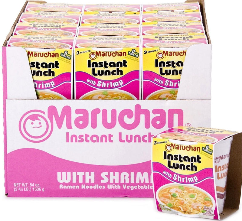 Maruchan Instant Lunch Ramen Noodles with Vegetable, Shrimp, 54 Ounce