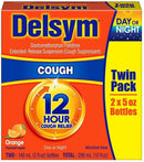 Delsym Cough Suppressant Alcohol Free Orange Flavored Liquid- 2 Pack, 5 ounces Bottle