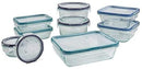 Snapware Pure Pyrex 18-Piece Glass Food Storage Set, 2.6, Clear