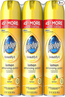 Pledge Enhancing Polish, Lemon, 14.2 oz, 3 ct