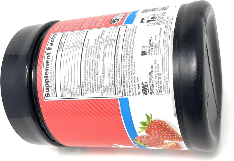 Optimum Nutrition Essential Amino Energy + Electrolytes, Strawberry Burst, 72 Servings