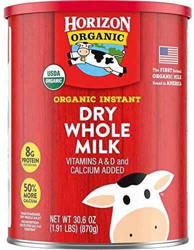 Costco Organic Dry Whole Milk 30.6OZ (1.91lbs)