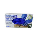 Clear-Touch Food Handling Nitrile Gloves, Medium, 500 ct