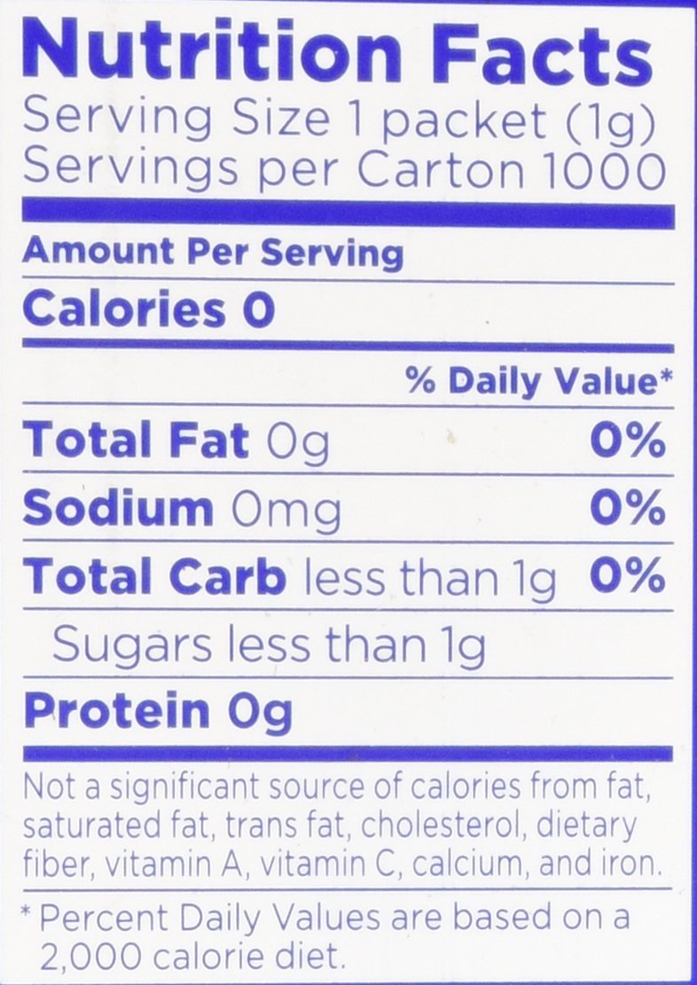 EQUAL Original Zero Calorie Sweetener, Sugar Substitute, 1000 Packets