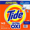 Tide HE Ultra Oxi Powder Laundry Detergent, Original, 250 Ounce