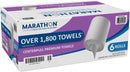 Marathon - Center Pull Paper Towel Rolls, Premium (1,800 Sheets)