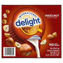 International Delight Liquid Coffee Creamer Singles, Non-Dairy, Hazelnut, 0.44 fl oz, 192 ct