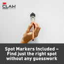 3M CLAW Drywall Picture Hanger with Temporary Spot Marker,