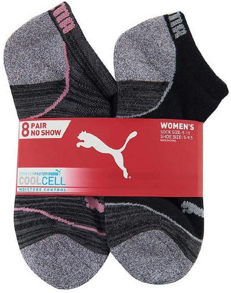 CoolCell Calcetines de control de humedad para mujer, paquete de 8 pares
