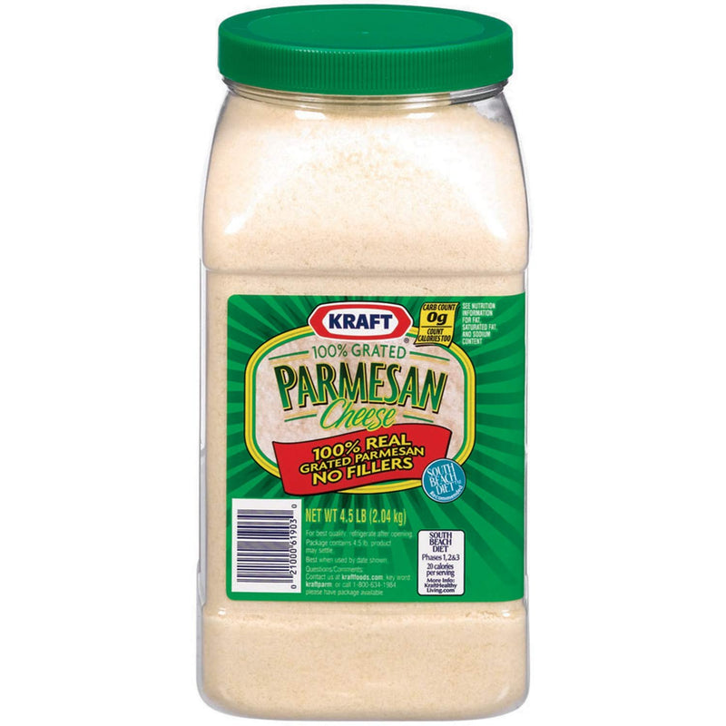Kraft Grated Parmesan Cheese - 4.5 lb. container