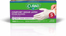 CURAD Comfort Wear Latex, Vinyl Exam Gloves